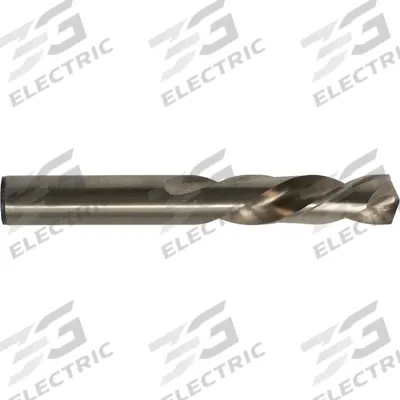 CLE-LINE Mechanics Length Drill Bit: 19/64", 135° Split Point, Straw/Bronze Cobalt - Left-Hand Cobalt Mechanics-Length Drill Bits