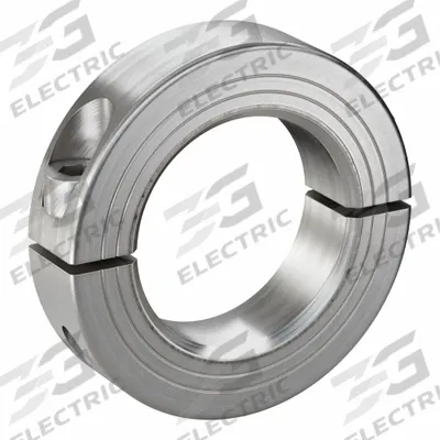 RULAND MANUFACTURING Shaft Collar: 2-Piece, Metric with Inch Bore, Round, Clamp-On - Stainless Steel Shaft Collars