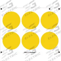 ACCUFORMNMC Gauge Marking Labels: Yellow, Polyester, 6 PK (MPN GML111YL). Key specifications — Label Color: Yellow; Label Material: Polyester.