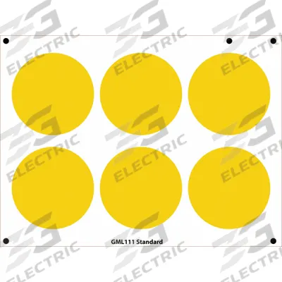 ACCUFORMNMC Gauge Marking Labels: Yellow, Polyester