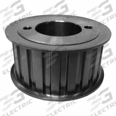 APPROVED VENDOR Timing Belt Pulley: Trapezoidal, Bushed, For L Timing Belt Section, For 1 in Belt Wd (MPN 19LG100). Key specifications — Brand: APPROVED VENDOR; Tooth Profile: Trapezoidal; Finish: Black Oxide; For Bushing Type: Split Taper.