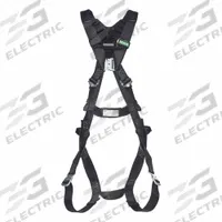 MSA Fall Protection Harnesses: Arc Flash, 400 lb Wt Capacity, Vest Harness, Quick-Connect / Tongue (MPN 10252211). Key specifications — attr655461: 10252211; attr655464: MSA; attr655505: Back; attr655506: General Use; attr655507: Black; attr655510: No; attr655511: Construction; attr655514: Yes.