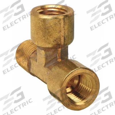 APPROVED VENDOR Metal Pipe Tee: Tee, 3/8 in x 3/8 in x 3/8 in, 1,000 psi, 2 1/8 in Lg - Threaded High-Pressure Pipe Fittings for Potable Water