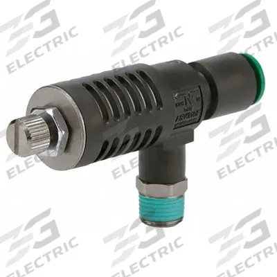 SMC Speed Exhaust Control Valve: Elbow Fitting, Screw, M5 Valve Body Size - Elbow-Style Exhaust Control Valves