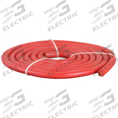 WESTWARD Battery Jumper Cable: 1/0 ga, 120 in Cable Lg, Red - Cut to Length Jumper Cables