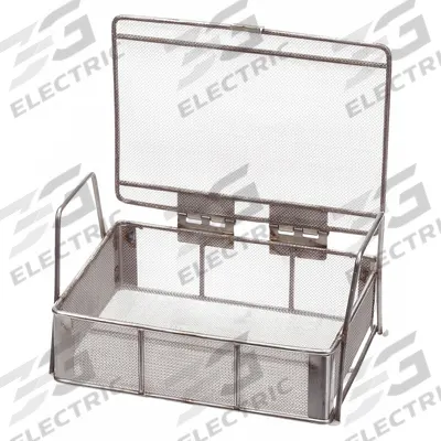 MARLIN STEEL WIRE PRODUCTS Parts Washer Basket: Rectangular, Stainless Steel, Silver - Rectangular Parts Washer Baskets