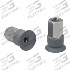 SCHMALZ Vacuum Pad Assembly: M5, 11.2 mm Pad Dia, NBR, 55 A, Gray, 18.4 mm Pad Ht (MPN 10.01.01.14156). Key specifications — attr1019168: 55 A; attr1019165: 10.01.01.14156; attr1019167: SCHMALZ; attr1019180: Gray.