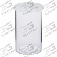 APPROVED VENDOR Vial with Cap: Sample, Polystyrene, 92.42 mL, 46.04 mm Body Dia, Non-Sterile, Round (MPN VIAL-25C-10). Key specifications — Sub-brand: plastic vials; Self-Standing: Self-Standing; Brand: APPROVED VENDOR; Vial Type: Sample; Body Color: Colorless; Includes Closure: Yes; Bottom Shape: Round; Thread Location: External.