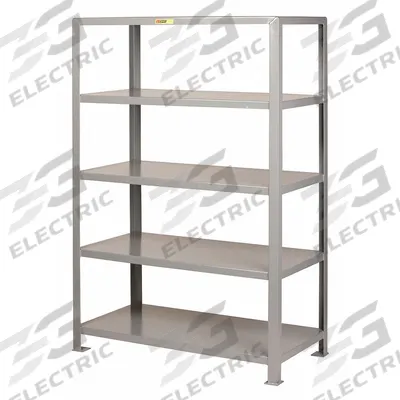 LITTLE GIANT Metal Shelving: Heavy-Duty, Standalone, 36 in x 24 in, 72 in Overall Ht - Heavy-Duty Fixed Open Welded Shelving