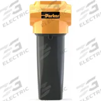 PARKER Compressed Air Filter: 1 micron, 1/4 in NPT, 21 cfm, 232 psi Max Op Pressure, 3 in Overall Wd (MPN AOPX010ANFX). Key specifications — attr241482: No; attr110918: Yes; attr110926: Aluminum; attr110904: PARKER.