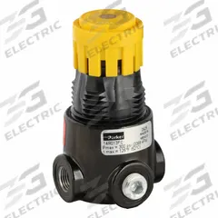 PARKER Regulator: Zinc, 1/8 in NPT, 13 scfm, 0 psig to 125 psig, 300 psig Max Op Pressure, Knob (MPN 14R013FC). Key specifications — attr111664: No; attr111400: 14; attr111627: PARKER.