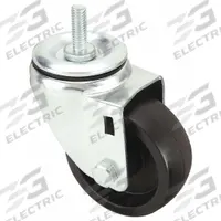 APPROVED VENDOR Stem Caster: Swivel, 3 in Wheel Dia., 1 in Wheel Wd, Polyolefin, 1 1/2 in Stem Lg (MPN 20TM42). Key specifications — Brand: APPROVED VENDOR; Thread Size: 3/8"-16; Roll Up: Swivel.