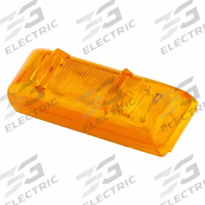 GROTE Clearance Marker Lamp: Clearance Light, LED, Rectangular, Amber, Bracket - Clearance Lights