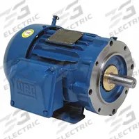 WEG General Purpose Motor: C-Face/Rigid Base Mount, Totally Enclosed Fan Cooled, 1 1/2 hp, 575V AC (MPN 00158ET3H145TC-W22). Key specifications — Brand: WEG; Nameplate Voltage @ 60 Hz: 575V AC; Full Load Current @ 60 Hz: 1.62 A; Nameplate RPM @ 60 Hz: 1,755 RPM; Motor Enclosure: TEFC.