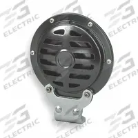 WOLO Electric Horn: 24V DC, High Tone, Electric, Black, Painted, 115 dBA Sound Level - Max, 1 Horns (MPN 370LA-24L2). Key specifications — Type: High Tone; Brand: WOLO; Compatible Vehicle Type: Material Handling Equipment; Finish: Painted; Includes: L-Mounting Bracket; Color: Black.
