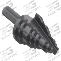 APPROVED VENDOR Step Drill Bit: 1/2" to 1-1/8", Black Oxide HSS, 3-Flats Shank (MPN 6EXN6). Key specifications — attr1234936: Not Impact Rated.