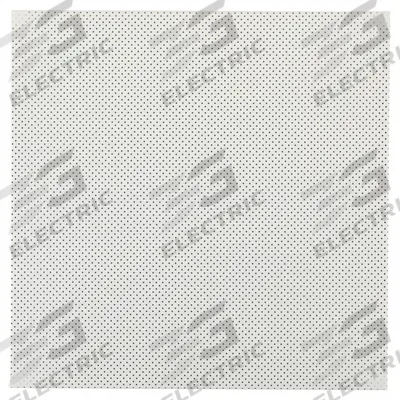 ARMSTRONG Ceiling Tile: 5488P4WH, Metalworks, 24 in x 24 in, Square Lay-In, 15/16 in Grid Size - Tamper-Resistant Tiles for Restricted Access
