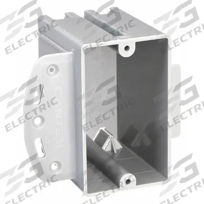 CANTEX Electrical Box: PVC, Nonmetallic Material & Nominal Size, Rectangular, 1 Gangs - Handy Electrical Boxes
