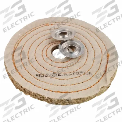 DICO: Sisal, Spiral Sewn, 6 in Dia - Coarse Scratch Removal & Buffing Wheels
