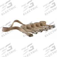 UNITHERM Straps with Buckles: 0.125 in Thick, Tan, Straps with Buckle, Woven Fiberglass (MPN S48). Key specifications — Material: Woven Fiberglass; Color: Tan; Brand: UNITHERM; Product Type: Straps with Buckle.