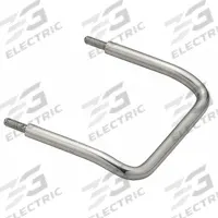SUGATSUNE Pull Handle: Threaded Holes, Stainless Steel, Silver, M6 Screw Size, 0.75 in (MPN H-75-BL-100). Key specifications — Brand: SUGATSUNE; Projection Type: Non-Recessed; Material: Stainless Steel; Finish: Mirror; Color: Silver; Folding Type: Fixed; Mounting Type: Threaded Holes; Screw Size: M6.