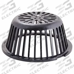 JAY R. SMITH MFG. CO Dome Strainer: 10 in Overall Dia, 4 3/8 in Overall Ht, Plastic, Unfinished (MPN 1310D). Key specifications — Connection Type: Flanged; Finish: Unfinished; Brand: JAY R. SMITH MFG. CO.