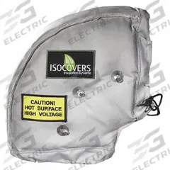UNITHERM Insulated Pipe Jacket: For 25 in to 31 in Circumference, Fiberglass/Mineral Wool, Gray (MPN IE1090). Key specifications — Color: Gray; Cover Type: Elbow Jacket; Fastening System: Quick Release Fabric Flap and Wiretwists; For Valve Type: Universal; Jacket Material: Silicone Coated Fiberglass Cloth; Brand: UNITHERM; For Fitting Type: 90° Elbow.