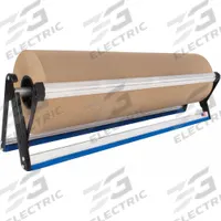 ENCORE PACKAGING Economy Kraft Paper Dispenser: Mounted, For 12 in Roll Wd, 18 in Overall Wd, Black (MPN EP-5910-12). Key specifications — Dispenser Mobility: Mounted; Dispenser Orientation: Horizontal; Color: Black; Includes: Rubber Anti Skid Dots; Brand: ENCORE PACKAGING.