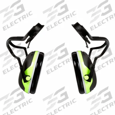 3M Earmuffs: Hard Hat-Mounted Earmuff, Passive, 26 dB NRR, Foldable, Dielectric - Hard Hat-Mounted Earmuffs