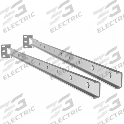 HAMMOND Adjustable Rear Brackets: RM Series Racks, 1 RU - Rear-Mounting Brackets for 19 Inch Instrument Enclosures