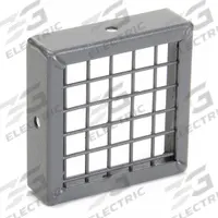 Outlet Guard: For Use With 2C940, Outlet, Steel, Baked Enamel, 1/2 in Wire Spacing, 2RXT1. Key specifications — Manufacturer Part Number: 2RXT1; Compatible with Grainger Part Number: 2C940; Finish: Baked Enamel; Brand: DAYTON; Guard Type: Outlet; Includes Mounting Hardware: Yes; Standards: OSHA Compliant; Material: Steel.