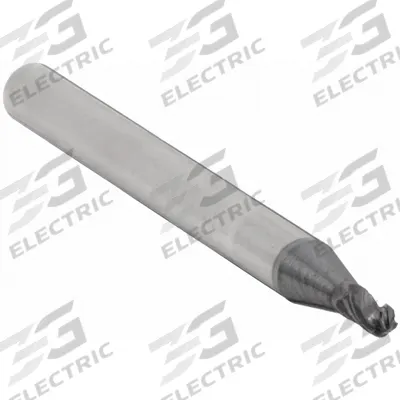 APPROVED VENDOR Ball End Mill: Carbide, AlTiN Coated, 4 Flute, 1/32" Mill Dia, 1/16" LOC - General Purpose Carbide Ball End Mills