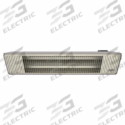 AURA Electric Infrared Heater: 4,500 W Watt Output, 240V AC, 1 Phase, Hardwired - Indoor/Outdoor Suspended Infrared Radiant Electric Wall Heaters