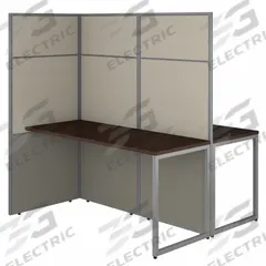 BUSH BUSINESS FURNITURE Modular Cubicle Workstation: 66 in Overall Ht, 60 in Overall Wd, Cherry (MPN EODH460MR-03K). Key specifications — Brand: BUSH BUSINESS FURNITURE; Office Cubicle Color: Cherry.