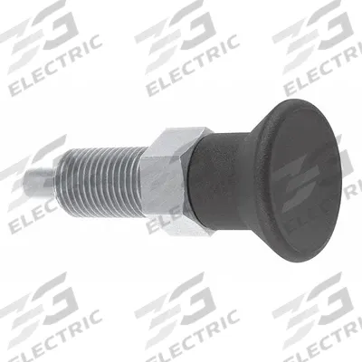 KIPP Indexing Plunger: Nonlocking, SS, M8x1 Thread - Extended-Pin Pull-Knob Indexing Plungers