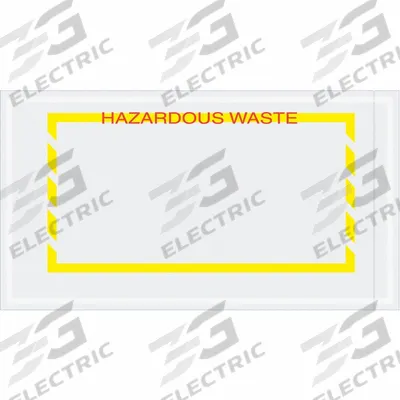 APPROVED VENDOR Packing List Envelopes: Haz Waste, 10 in Outside Ht, 5 1/2 in Outside Lg - Transportation Packing List Envelopes