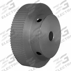 DAYTON Timing Pulley: Modified Curvilinear, Fixed, For GT Timing Belt Section, For 9 mm Belt Wd (MPN 90-2P09-6A4). Key specifications — Brand: DAYTON; Finish: Clear Anodized; For Belt Series: Powerhouse®.
