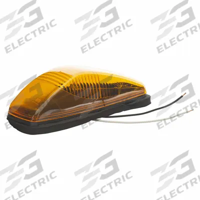 GROTE Cab Marker Lamp: Marker Light, Incandescent, Triangle, Amber, Screw - Marker Lights