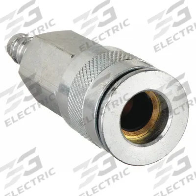 SPEEDAIRE Quick Connect Hose Coupling: 1/4 in Body Size, 3/8 in Hose Fitting Size - Universal Interchange Brass/Steel Quick-Connect Air Coupling Bodies