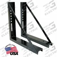 BUYERS PRODUCTS Brackets: Mounting Bracket, Truck Boxes, 27 in Lg (In.), 18 in Overall Ht, Steel (MPN 1701012). Key specifications — Type: Mounting Bracket; Compatible with Product Type: Truck Boxes; Includes: Mounting Brackets; Material: Steel; Color: Black; Brand: BUYERS PRODUCTS.