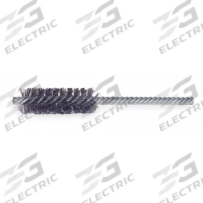 WEILER Double Spiral Tube Brush: Double Stem, Carbon Steel, 5/8 in Dia - Heavy-Cleaning Brushes for Carbon Steel