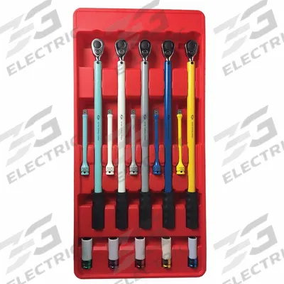 AMERICAN FORGE & FOUNDRY Wheel Torque Sockets: Master Tire Service Kit, 1/2 in - Torque Limiting Socket Sets