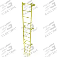 TRI-ARC Ladder,Steel,Standard Fixed,12-Rung: 12 ft Overall Ht, 25 in Overall Wd, Steel, 12 Rungs (MPN WLFS0112-Y). Key specifications — Brand: TRI-ARC; Number of Sections: 1.