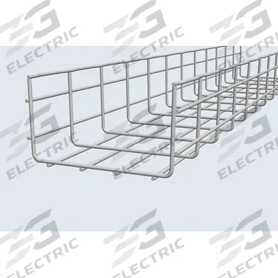 CABLOFIL Wire Mesh Cable Tray: 24 in Wd, 4 1/4 in Ht, 10 ft Lg, 129 lb, Steel - Straight Section Wire Mesh Trays