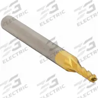 APPROVED VENDOR Ball End Mill: Carbide, TiN Coated, 4 Flute, 2.5 mm Mill Dia, 9.5 mm LOC, 39 mm OAL (MPN 223-001425A)