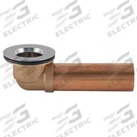 APPROVED VENDOR Overflow Shoe: Brass, Chrome-Plated, Slip (MPN 35224). Key specifications — Color: Silver; Includes: Chrome Plated Strainer Body; Connection Type: Slip; Material: Brass.