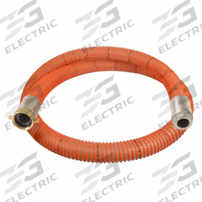 CONTINENTAL Suction and Discharge Hose: 6 in Hose Inside Dia., 70 psi, Clear/Orange - PVC Water Suction & Discharge Hose Assemblies with Synthetic Braid & PVC Helix Reinforcement