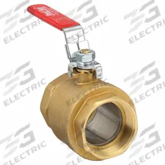 APPROVED VENDOR Manual Two-Way Ball Valve: 2 in, Brass, Straight, FIP x FIP, Full Port Ball Port (MPN 107-818-LH). Key specifications — Brand: APPROVED VENDOR; Handle: Locking Lever.