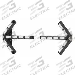 ECCO Vehicle Directional Arrow: Directional Light, LED, Double-Ended Arrow, 16 Heads, Amber, Bracket (MPN ED3307SA). Key specifications — Lens Color: Amber; Brand: ECCO; Electrical Connection: Wire Leads; Light Pattern: Center Out; Lighting Technology: LED; Mount Type: Bracket.