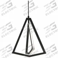 AFX INC. Pendant: 12 5/8 in Dia, 14 7/8 in Ht, Black, 1,000 lm, 3000K, 20 W, 120V AC, Dimmable (MPN GNAP15L30D1BK). Key specifications — attr1257651: 120V AC; attr1257625: AFX INC.; attr1257628: 3000K; attr1257630: Yes; attr1257619: Black.